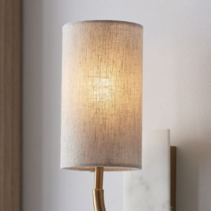 Endon 114203 - Nástěnná lampa 1xE14/7W/230V béžová/zlatá