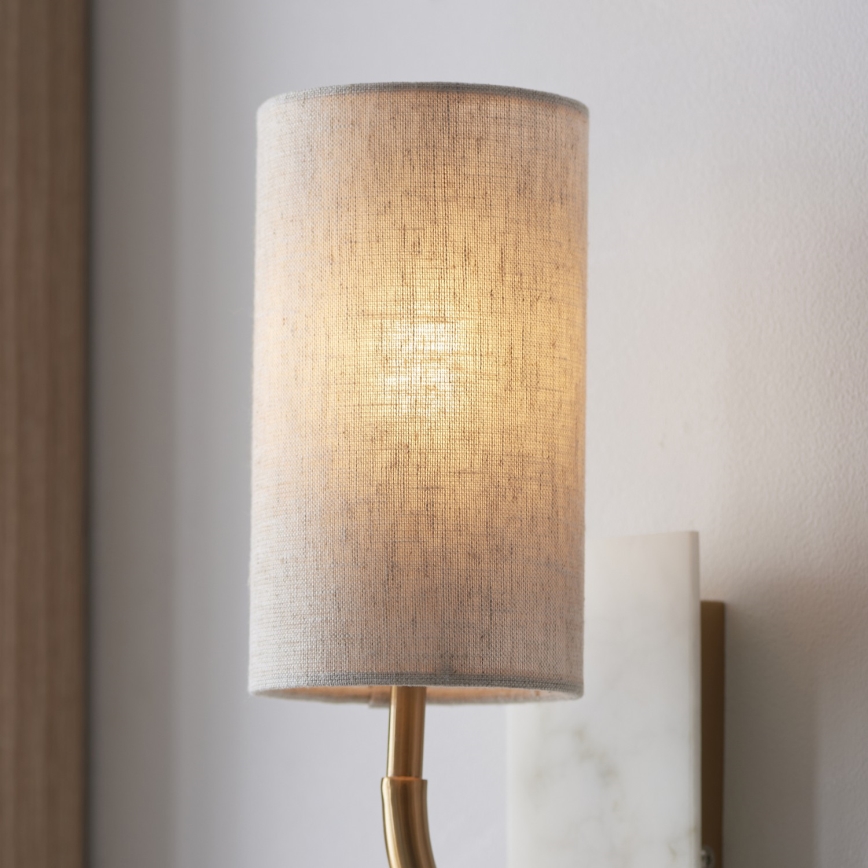 Endon 114203 - Nástěnná lampa 1xE14/7W/230V béžová/zlatá
