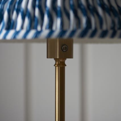 Endon 114778 - LED Stmívatelná nabíjecí stojací lampa BURLEY LED/1,5W/5V mosaz/modrá