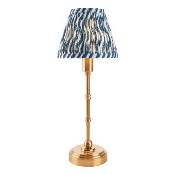 Endon 114796 - LED Stmívatelná nabíjecí stolní lampa BURLEY LED/1,5W/5V mosaz/modrá