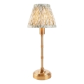 Endon 114800 - LED Stmívatelná nabíjecí stolní lampa BURLEY LED/1,5W/5V mosaz/zelená