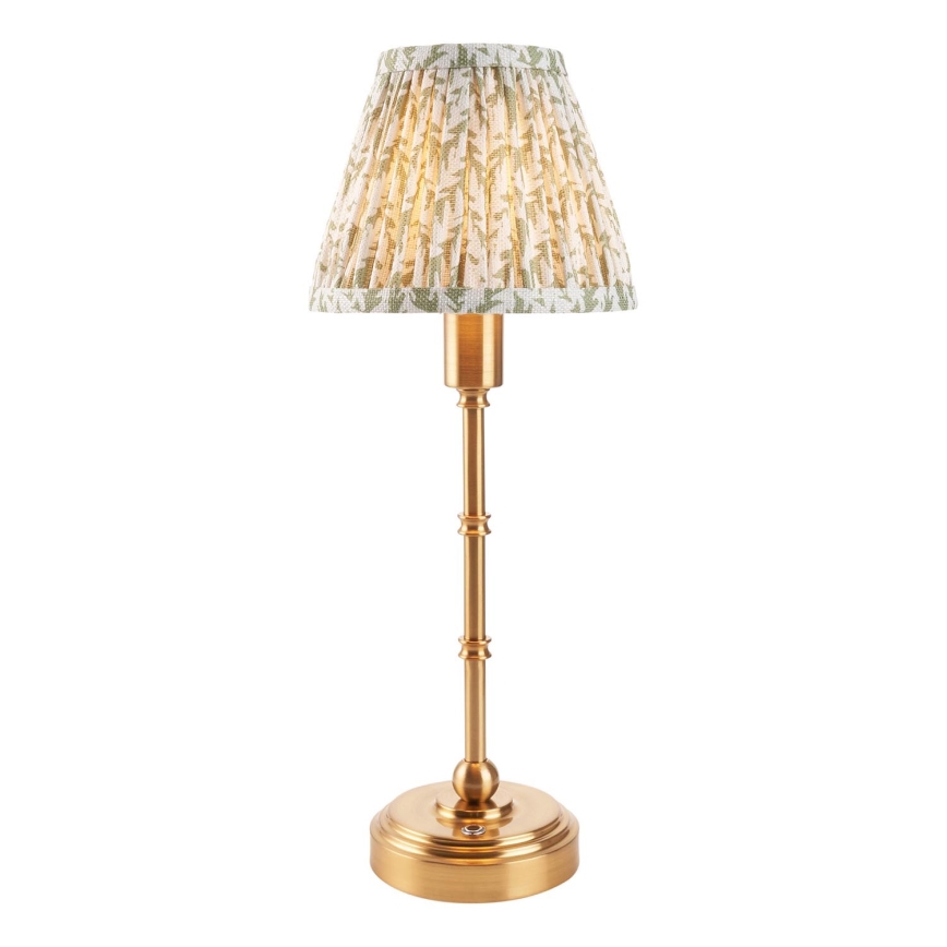 Endon 114800 - LED Stmívatelná nabíjecí stolní lampa BURLEY LED/1,5W/5V mosaz/zelená