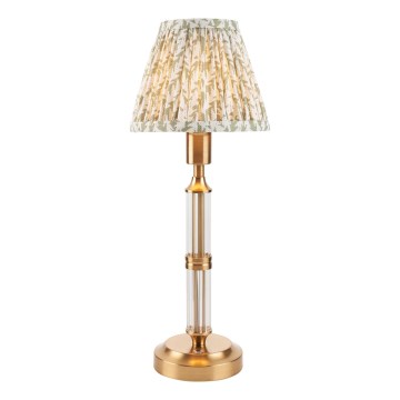 Endon 114838 - LED Stmívatelná nabíjecí stolní lampa MORTON LED/1,5W/5V 3600 mAh mosaz/zelená