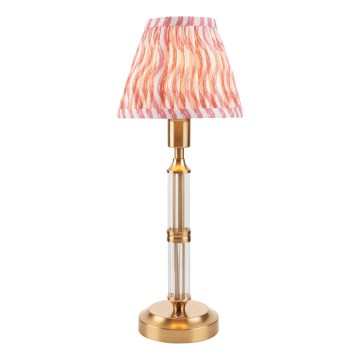 Endon 114842 - LED Stmívatelná nabíjecí stolní lampa MORTON LED/1,5W/5V 3600 mAh mosaz/růžová