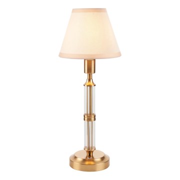 Endon 114849 - LED Stmívatelná nabíjecí stolní lampa MORTON LED/1,5W/5V 3600 mAh mosaz/béžová