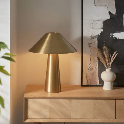 Endon 118685 - Stolní lampa ISAK 1xE27/10W/230V zlatá