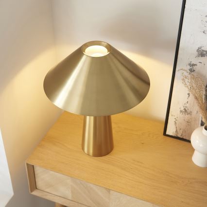 Endon 118685 - Stolní lampa ISAK 1xE27/10W/230V zlatá