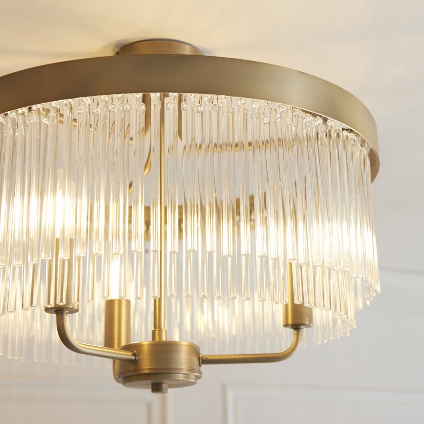 Endon 119109 - Přisazený lustr CLERMONT 3xE14/6W/230V mosaz