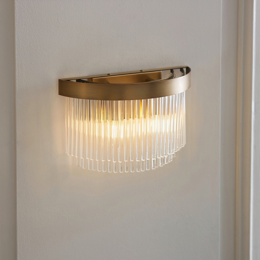 Endon 119125 - Nástěnné svítidlo CLERMONT 2xE14/6W/230V mosaz