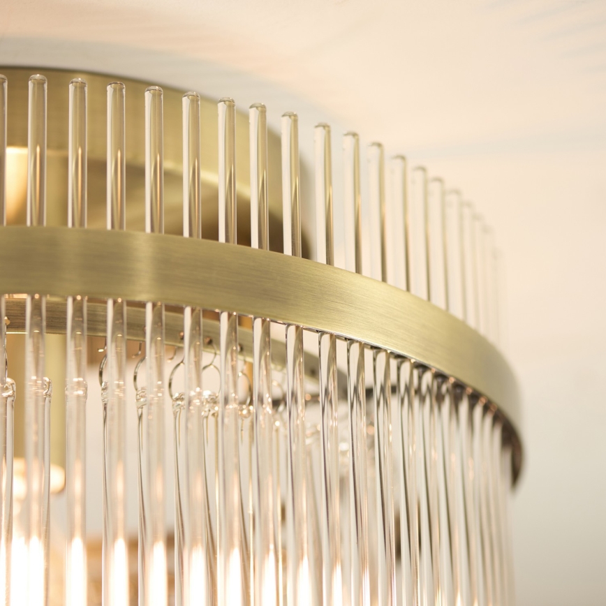 Endon 119492 - Přisazený lustr MARIETTA 1xE27/10W/230V mosaz/čirá