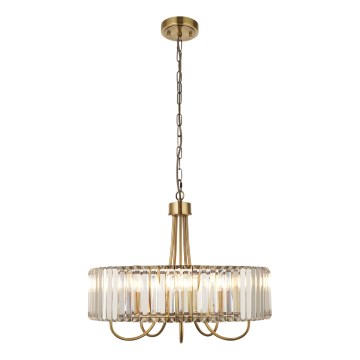 Endon 119610 - Lustr na řetězu VISCONTI 5xE14/6W/230V mosaz