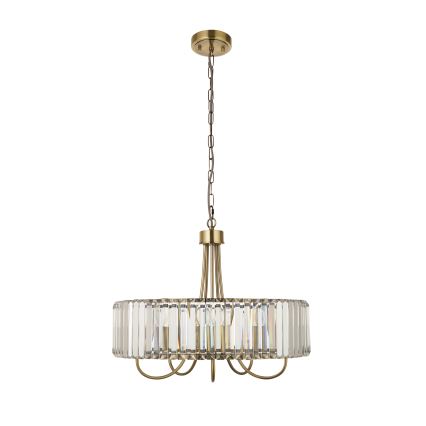Endon 119610 - Lustr na řetězu VISCONTI 5xE14/6W/230V mosaz