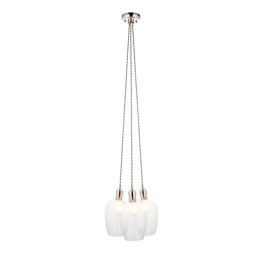 Endon 120644 - Lustr na lanku 3xE27/10W/230V lesklý chrom