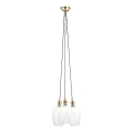 Endon 120648 - Lustr na lanku 3xE27/10W/230V mosaz