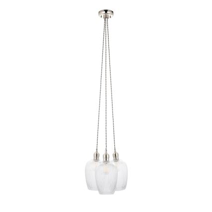 Endon 120652 - Lustr na lanku 3xE27/10W/230V lesklý chrom