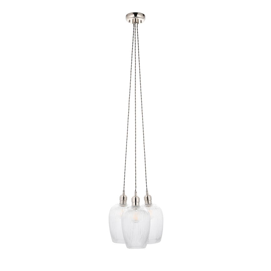 Endon 120652 - Lustr na lanku 3xE27/10W/230V lesklý chrom