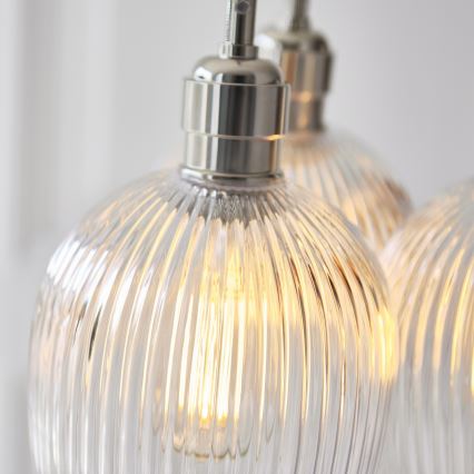 Endon 120652 - Lustr na lanku 3xE27/10W/230V lesklý chrom