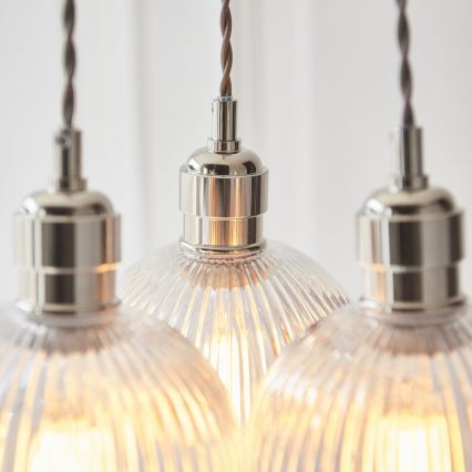 Endon 120652 - Lustr na lanku 3xE27/10W/230V lesklý chrom