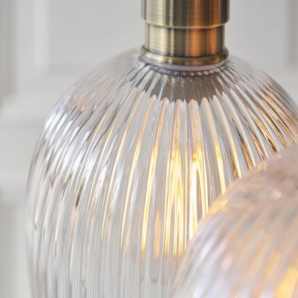 Endon 120656 - Lustr na lanku 3xE27/10W/230V mosaz