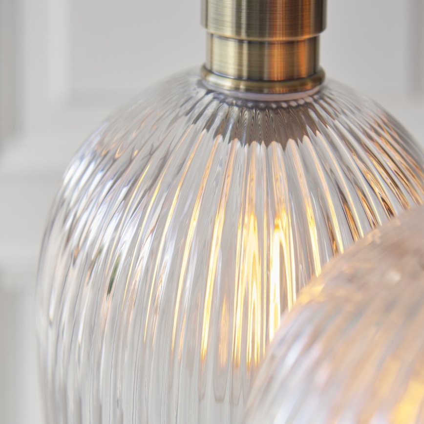 Endon 120656 - Lustr na lanku 3xE27/10W/230V mosaz