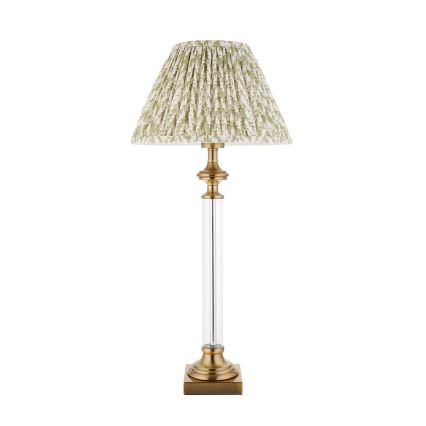 Endon 122515 - Stolní lampa AVEBURY 1xE27/10W/230V mosaz/zelená