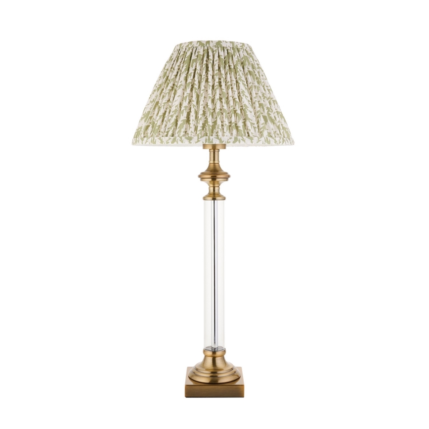 Endon 122515 - Stolní lampa AVEBURY 1xE27/10W/230V mosaz/zelená