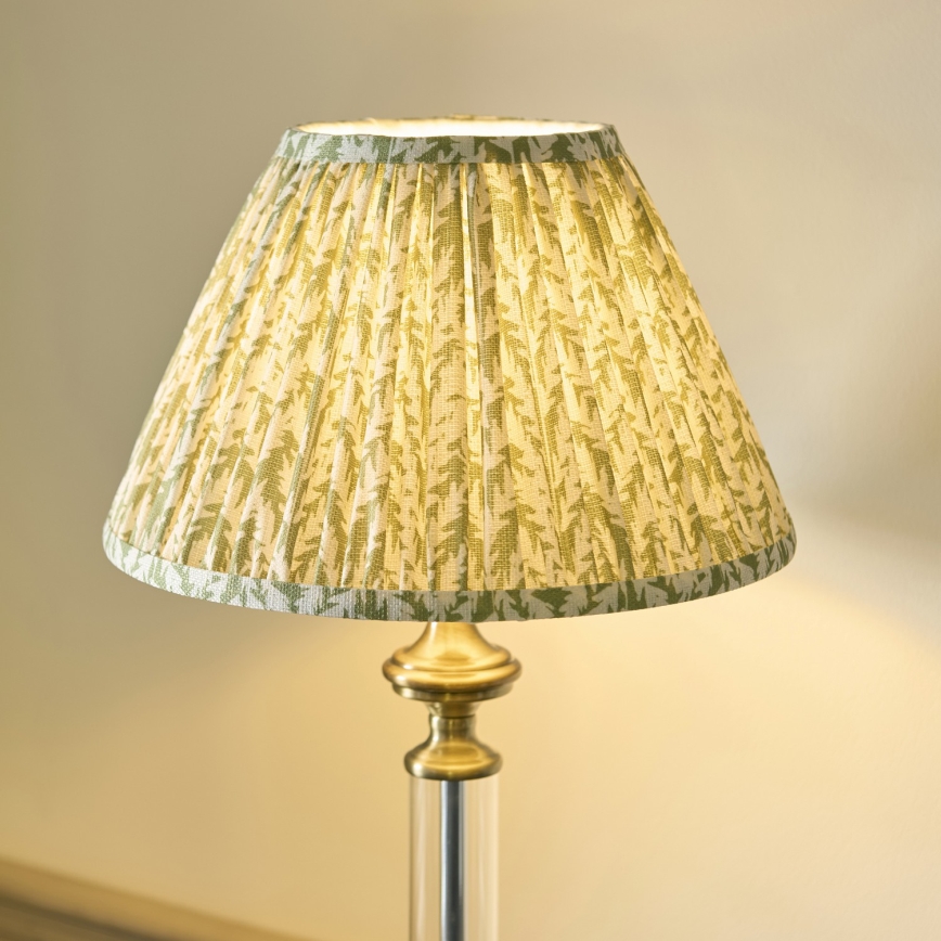 Endon 122515 - Stolní lampa AVEBURY 1xE27/10W/230V mosaz/zelená
