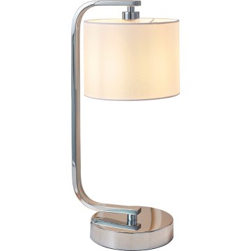 Endon 57917 - Stmívatelná stolní lampa CANNING 1xE14/40W/230V lesklý chrom/bílá