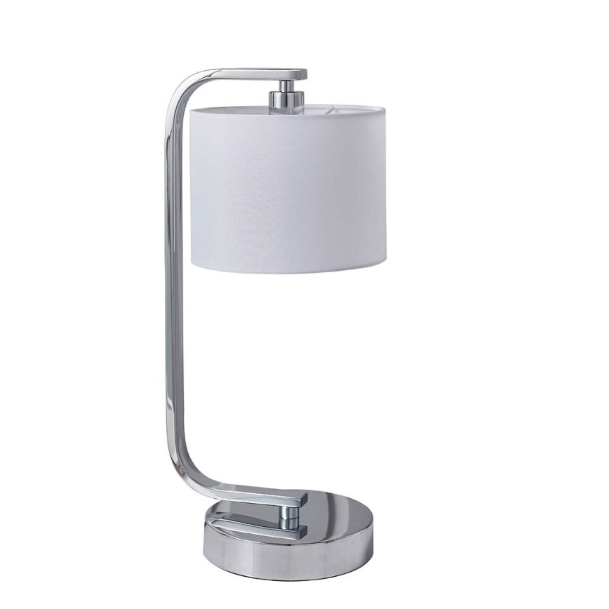 Endon 57917 - Stmívatelná stolní lampa CANNING 1xE14/40W/230V lesklý chrom/bílá