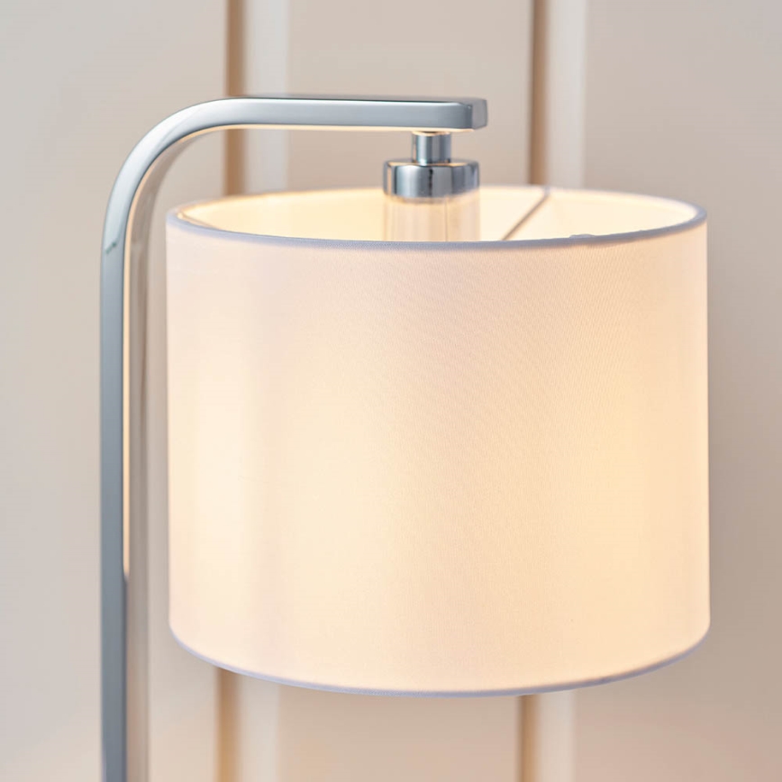 Endon 57917 - Stmívatelná stolní lampa CANNING 1xE14/40W/230V lesklý chrom/bílá