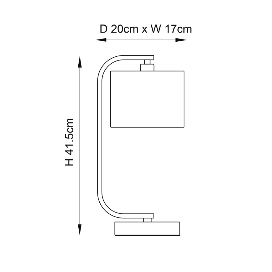 Endon 57917 - Stmívatelná stolní lampa CANNING 1xE14/40W/230V lesklý chrom/bílá