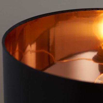Endon 61149 - Stolní lampa WALDORF 1xE27/10W/230V měděná/černá
