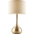 Endon 61191 - Stmívatelná stolní lampa PICCADILLY 1xE14/40W/230V mosaz/béžová