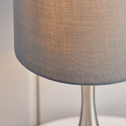 Endon 61192 - Stmívatelná stolní lampa PICCADILLY 1xE14/40W/230V matný chrom/šedá