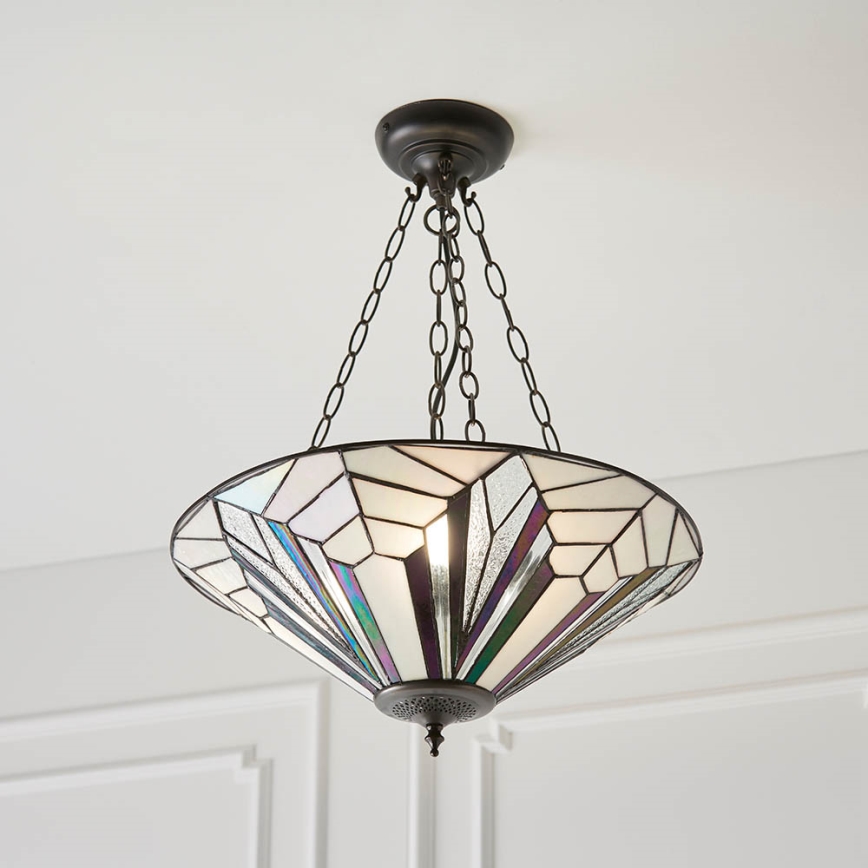 Endon 63936 - Lustr na řetězu ASTORIA 3xE27/60W/230V pr. 48 cm