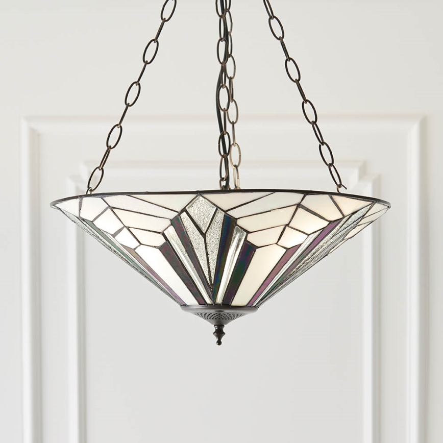 Endon 63936 - Lustr na řetězu ASTORIA 3xE27/60W/230V pr. 48 cm