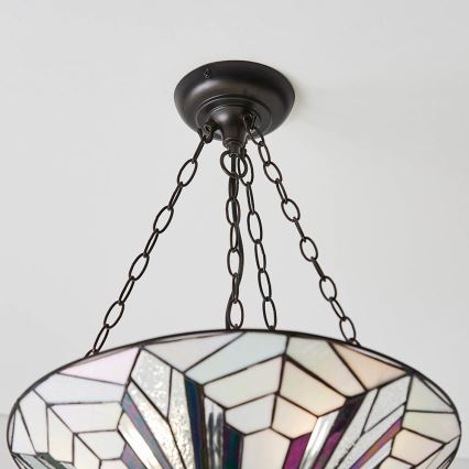 Endon 63936 - Lustr na řetězu ASTORIA 3xE27/60W/230V pr. 48 cm