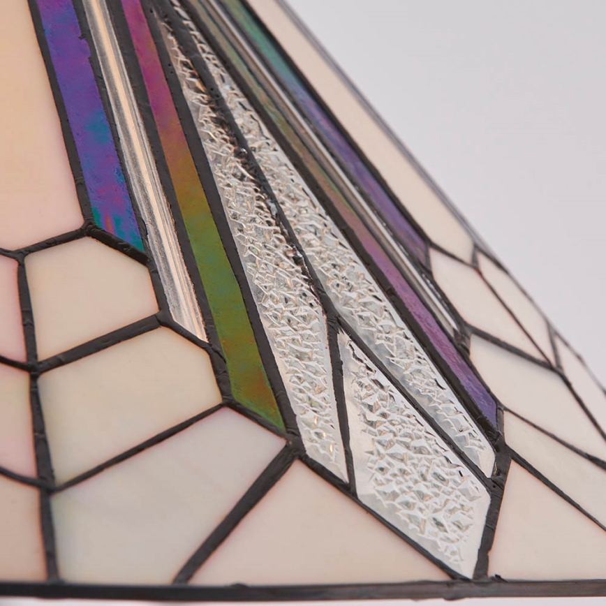 Endon 63937 - Lustr na řetězu Tiffany ASTORIA 1xE27/60W/230V pr. 40 cm