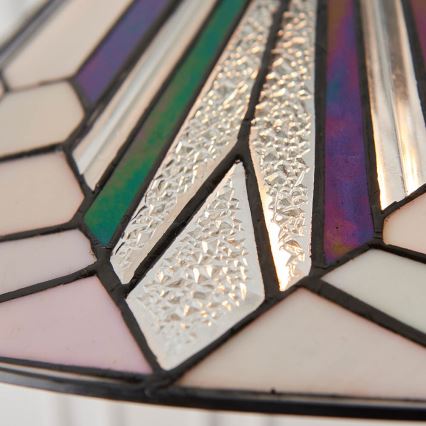 Endon 63938 - Lustr na řetězu Tiffany ASTORIA 1xE27/60W/230V pr. 48 cm