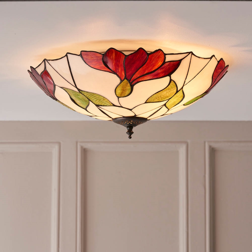 Endon 63960 - Stropní svítidlo BOTANICA 2xE27/60W/230V pr. 45 cm