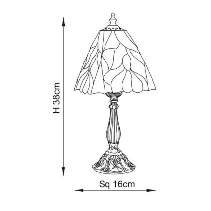 Endon 63963 - Stolní lampa BOTANICA 1xE14/40W/230V pr. 16 cm