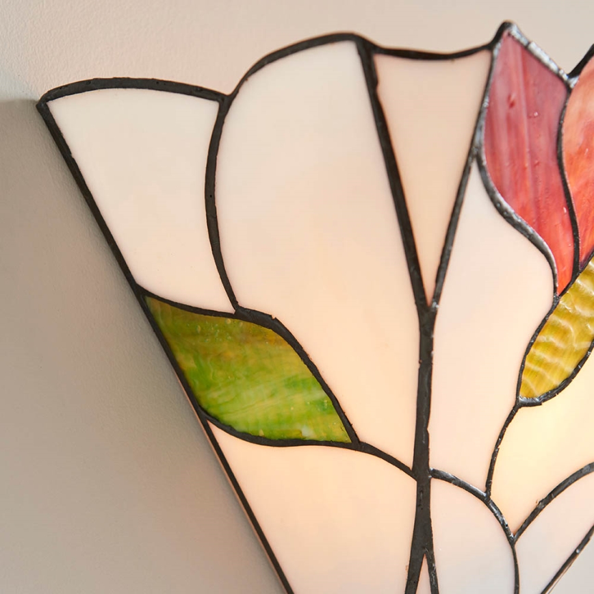 Endon 63964 - Nástěnné svítidlo Tiffany BOTANICA 1xE14/40W/230V