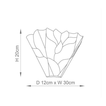 Endon 63964 - Nástěnné svítidlo Tiffany BOTANICA 1xE14/40W/230V