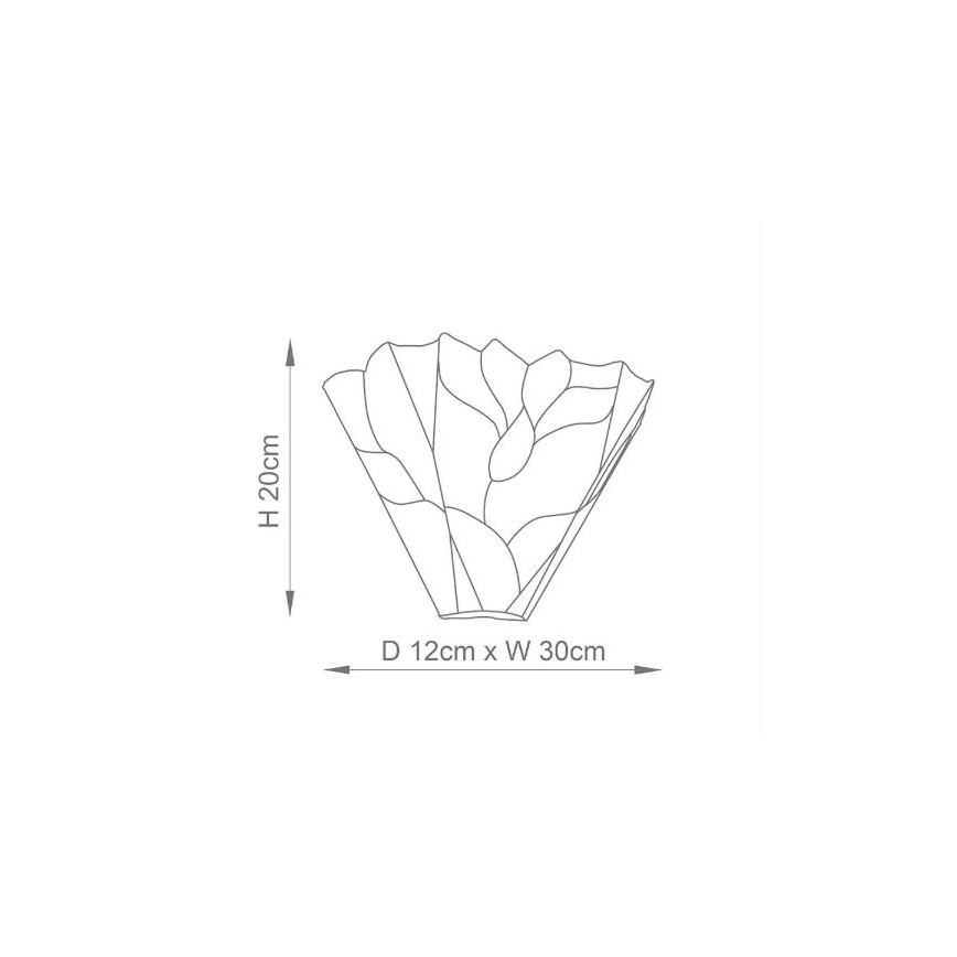 Endon 63964 - Nástěnné svítidlo Tiffany BOTANICA 1xE14/40W/230V