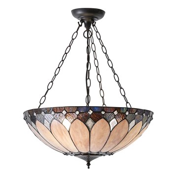Endon 63976 - Lustr na řetězu BROOKLYN 3xE27/60W/230V pr. 50 cm