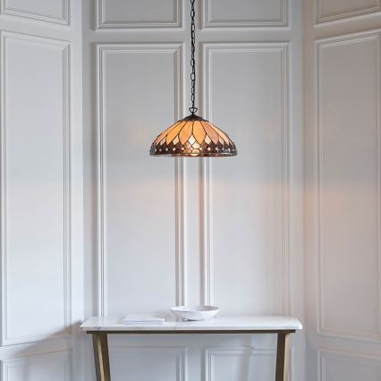Endon 63977 - Lustr na řetězu BROOKLYN 1xE27/60W/230V pr. 40 cm