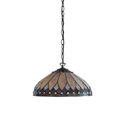 Endon 63977 - Lustr na řetězu BROOKLYN 1xE27/60W/230V pr. 40 cm
