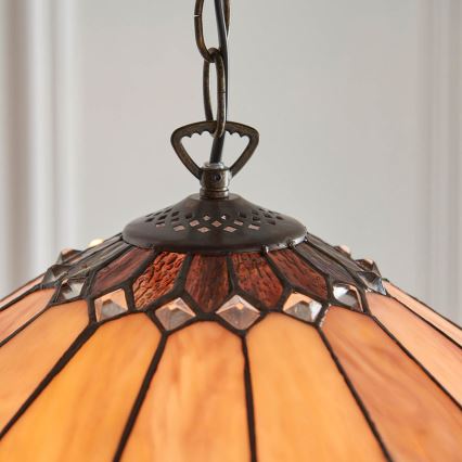 Endon 63977 - Lustr na řetězu BROOKLYN 1xE27/60W/230V pr. 40 cm