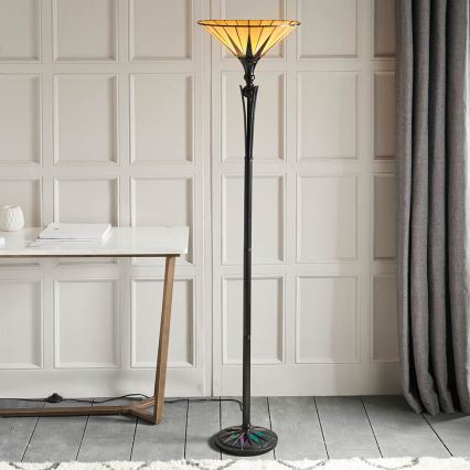 Endon 64042 - Stojací lampa DARK STAR 1xE27/60W/230V pr. 42 cm
