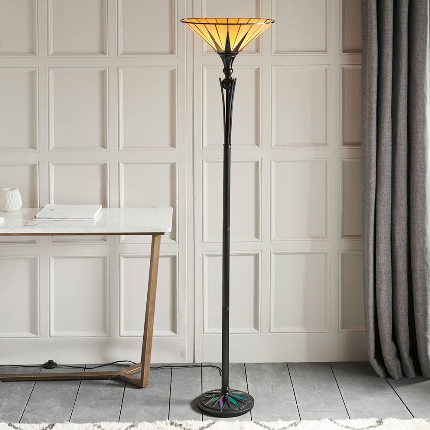 Endon 64042 - Stojací lampa DARK STAR 1xE27/60W/230V pr. 42 cm